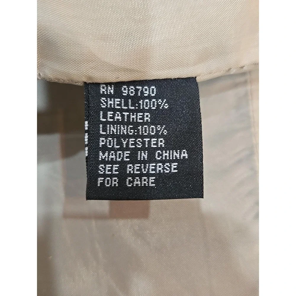 Genuine leather‎ crochet mini skirt brown Sz7 lining side zipper